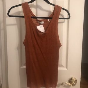 NWT Sandro Rust Knit Tank
